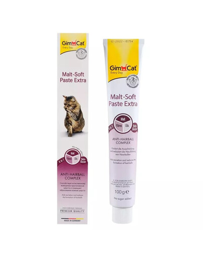 GIMCAT Every Day Malt-Soft Paste Extra 100g pâte anti-boules de poils pour chats