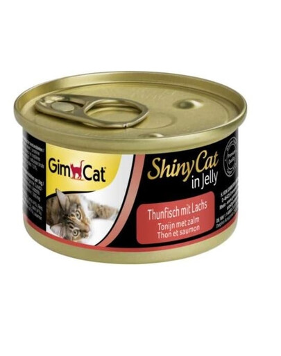 GIMCAT Shiny Cat Tuna&Salmon in Jelly 70g thon avec saumon en gelée