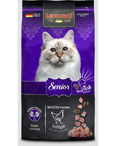 LEONARDO Senior croquettes pour chats âgés 1,8 kg