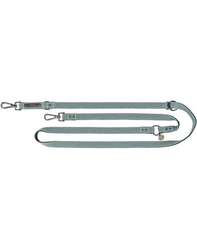 TRIXIE CityStyle Laisse en coton pour chiens S–M: 2.00 m/13 mm gris clair