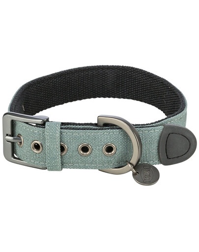 TRIXIE CityStyle collier de chien en coton XS–S: 25–32 cm/25 mm, sauge, large
