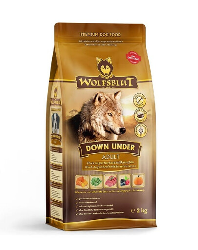 WOLFSBLUT Down Under Adult nourriture sèche pour chiens avec du bœuf et des légumes 12,5 kg