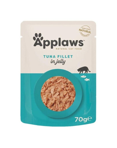 APPLAWS Cat Pouch - Nourriture humide Filet de thon en gelée - 70 g