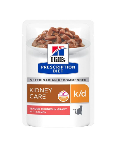 HILL'S Prescription Diet Feline k/d Kidney Care avec du saumon 12x85 g