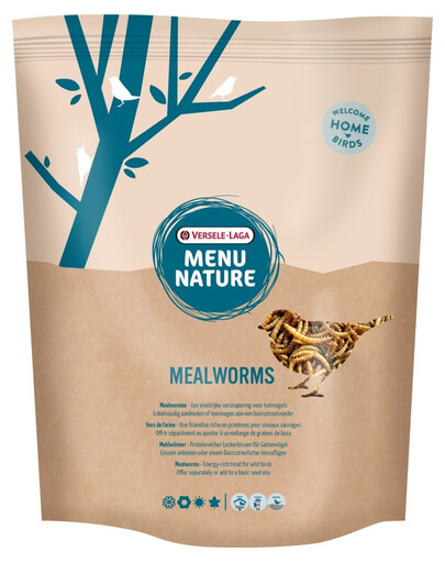 VERSELE-LAGA Menu Nature Mealworms aleurode séché 300g un régal pour les oiseaux sauvages