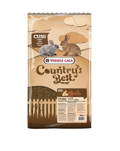 VERSELE-LAGA Country's Best Cuni Fit Plus 5kg granulés à haute teneur en fibres pour lapins avec coccidiostatiques