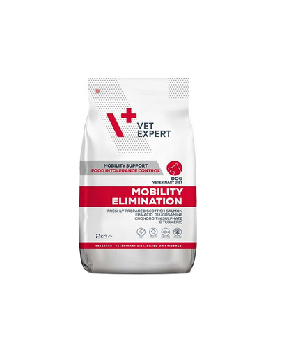 VET EXPERT Veterinary Diet Mobility Elimination Aliment sec pour chiens adultes pour l'aide à la mobilité 2 kg
