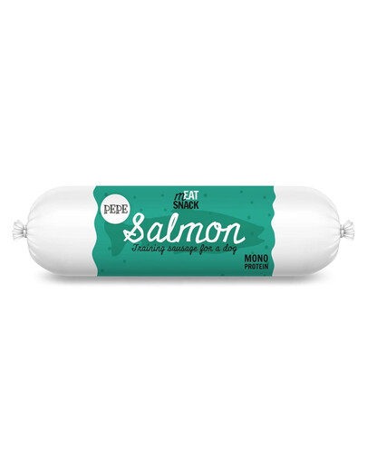 PAKA ZWIERZAKA PEPE Meat Snack Saucisse de saumon pour chiens 200g