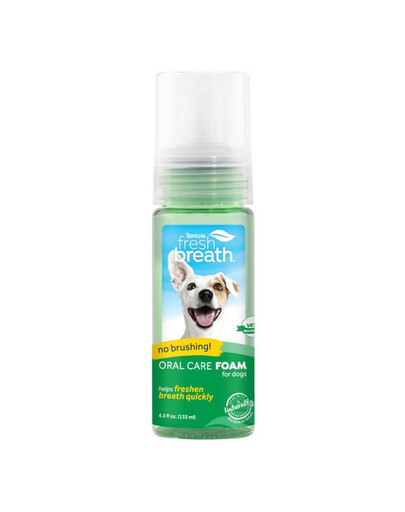 TROPICLEAN Fresh Breath Mint Oral Care Foam Dog 133ml mousse d'hygiène buccale pour chiens