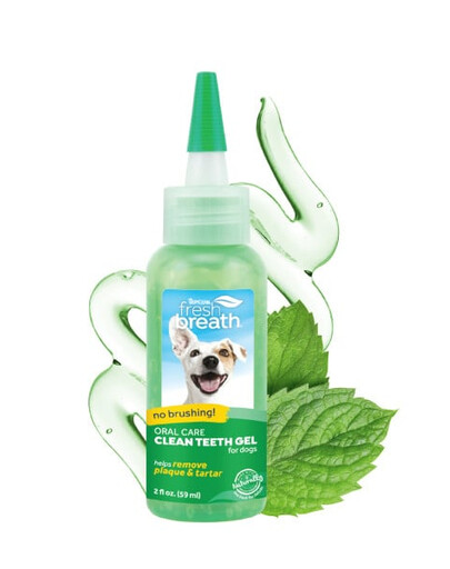 TROPICLEAN Fresh Breath Clean Teeth Oral Care Gel Dog 59ml Gel d'hygiène buccale pour chiens