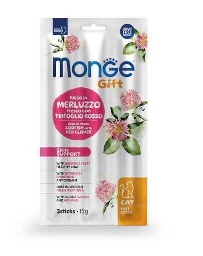 SIMPLY FROM NATURE Cat Adult Skin support sticks Morue au trèfle rouge 15 g