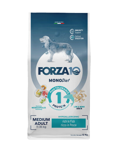 FORZA10 Medium Diet avec du poisson 12 kg