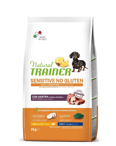 TRAINER Natural Sensitive No Gluten Small Toy Adult avec du canard 2kg