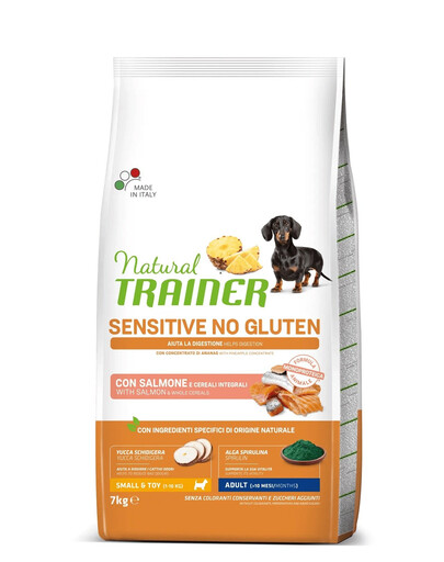 TRAINER Natural Sensitive No Gluten Small Toy Adult avec du saumon 7kg