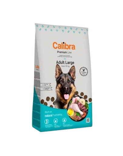 CALIBRA Dog Premium Line Adult Large -  pour les grandes races - 12 kg