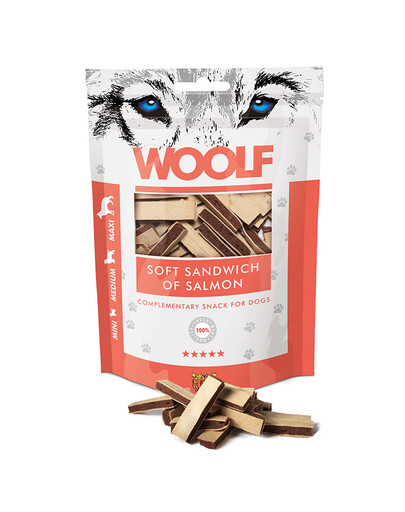 WOOLF Soft Sandwich Of Salmon Sandwichs moelleux au saumon 100g