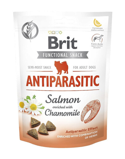 BRIT Care Dog Functional snack Antiparasitic 150g friandises antiparasitaires au saumon