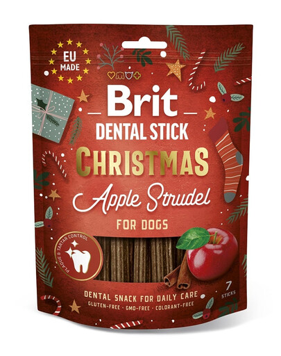 BRIT Christmas Dog Dental Snack 250 g friandises dentaires festives pour chiens