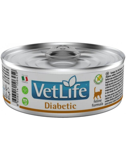 FARMINA Vet Life Diabetic Pour réguler l'apport en glucose 85 g