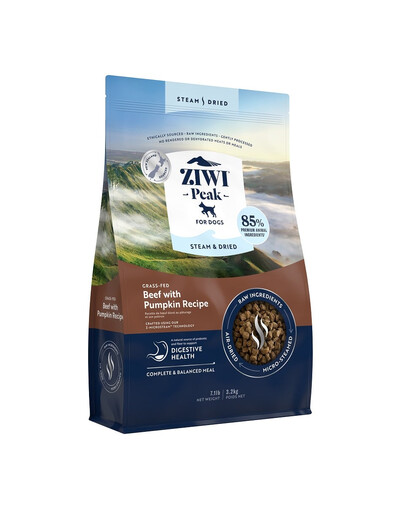ZIWIPEAK Dog Steam & Dried Croquettes pour chiens à base de viande de bœuf séchée 3,2 kg
