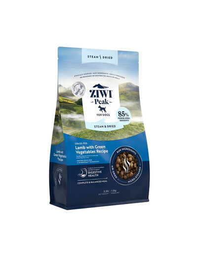 ZIWIPEAK Dog Steam & Dried Croquettes pour chien à l'agneau séché 1,5kg