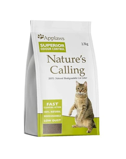 APPLAWS Nature's Calling Cat Litter 2.7 kg litière naturelle pour chat