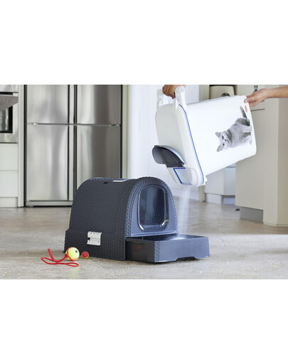 CURVER Toilette pour chat gris