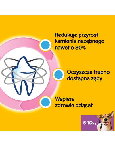 PEDIGREE DentaStix Daily Oral Care - traitement dentaire pour petits chiens - 56 pièces - 8 x 110 g