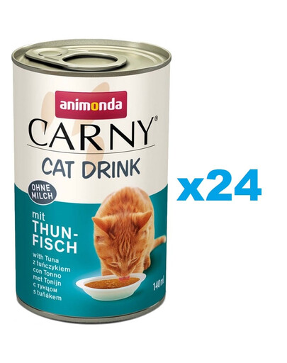 ANIMONDA Carny Cat Drink with Tuna Boisson pour chat au Thon 24x140 ml