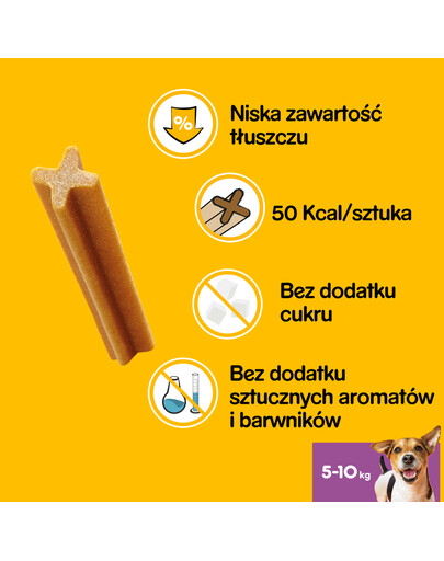PEDIGREE DentaStix Daily Oral Care - traitement dentaire pour petits chiens - 56 pièces - 8 x 110 g