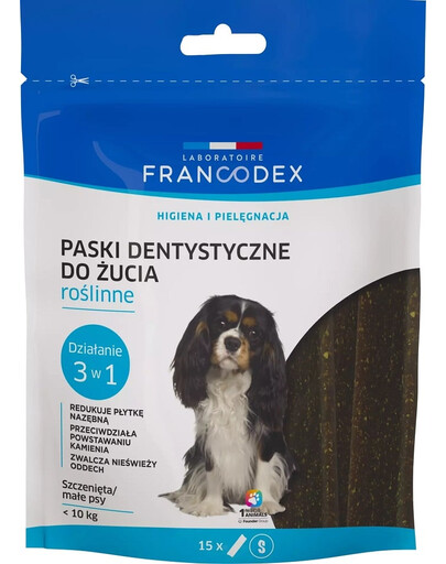FRANCODEX Bandes à mâcher S pour la mauvaise haleine 228 g/15 pcs.