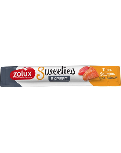 ZOLUX Friandise crémeuse pour chat SWEETIES au thon et au saumon 14 g