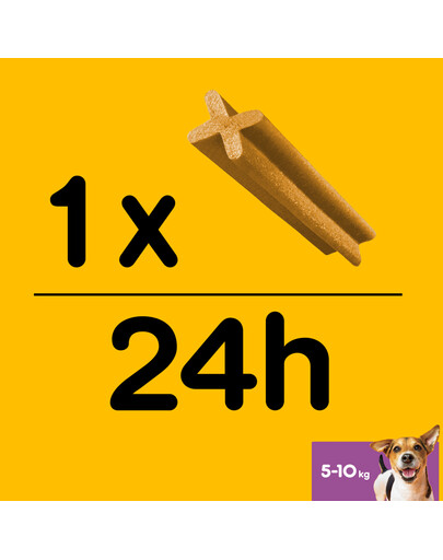 PEDIGREE DentaStix Daily Oral Care - traitement dentaire pour petits chiens - 56 pièces - 8 x 110 g