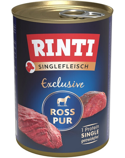 RINTI Singlefleisch Exclusive Horse Pure - viande de cheval monoprotéinée - 400 g