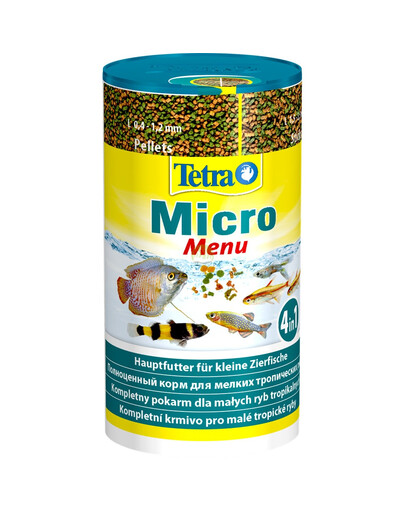 TETRA Micro Menu - 4 types de nourriture pour les poissons tropicaux - 100 ML