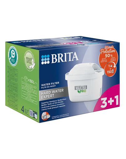 BRITA - Filtres à eau MAXTRA PRO Hard Water Expert 3+1 (4 pièces)