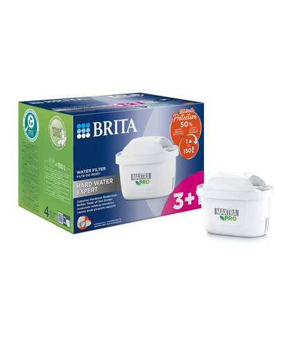 BRITA - Filtres à eau MAXTRA PRO Hard Water Expert 3+1 (4 pièces)