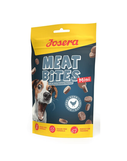 JOSERA Meat Bites Mini Chicken friandises d'entraînement au poulet pour chiens de petites races 70g