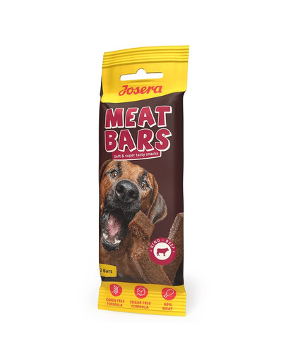 JOSERA Meat Bars Beef friandises séchées à base de bœuf sous forme de barres 40g