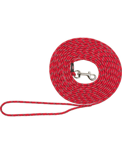 TRIXIE Junior laisse de dressage pour chiots XXS–XS: 8 m/ 4 mm rouge