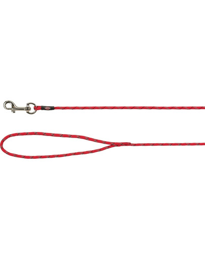 TRIXIE Junior laisse de dressage pour chiots XXS–XS: 8 m/ 4 mm rouge