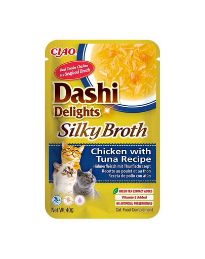 INABA Cat Dashi Delights Silky Broth Poulet et thon 40g