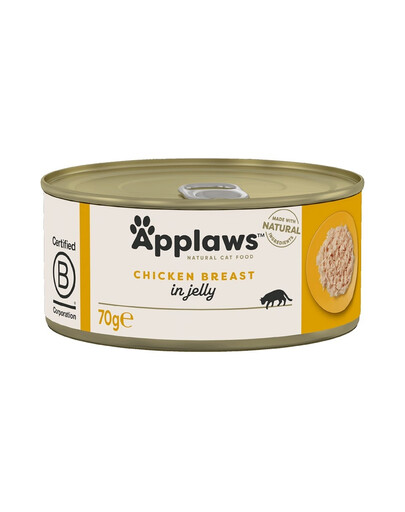 APPLAWS Cat Tin Chicken in Jelly - Nourriture humide de blanc de poulet en gelée - 70g