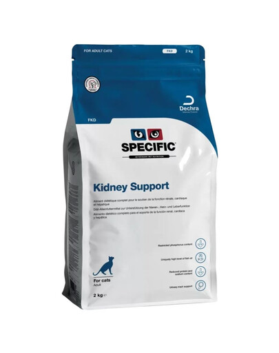 SPECIFIC Cat FKD Kidney Support 2 kg aliments pour chats souffrant d'insuffisance cardiaque, rénale ou hépatique