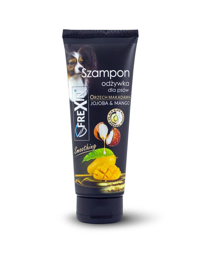 FREXIN Shampooing et après-shampooing 2 en 1 pour chiens Jojoba et mangue 220 g