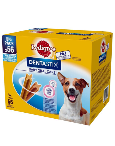 PEDIGREE DentaStix Daily Oral Care - traitement dentaire pour petits chiens - 56 pièces - 8 x 110 g