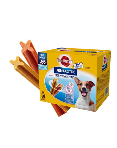 PEDIGREE DentaStix Daily Oral Care - traitement dentaire pour petits chiens - 56 pièces - 8 x 110 g