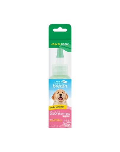 TROPICLEAN Fresh Breath Clean Teeth Oral Care Gel Puppy 59ml Gel d'hygiène buccale pour chiots