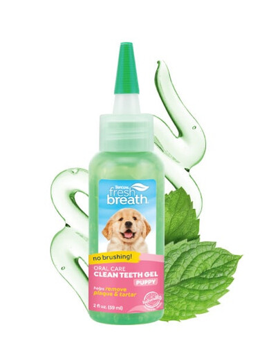 TROPICLEAN Fresh Breath Clean Teeth Oral Care Gel Puppy 59ml Gel d'hygiène buccale pour chiots