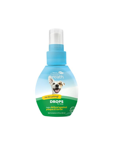 TROPICLEAN Fresh Breath Oral Care Drops for Dogs 65ml gouttes d'eau pour l'hygiène buccale des chiens